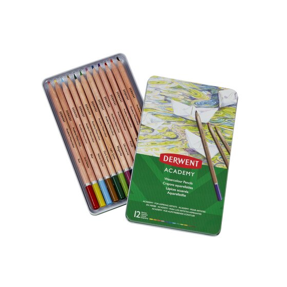 Derwent Lot de 12 Crayons Aquarelle