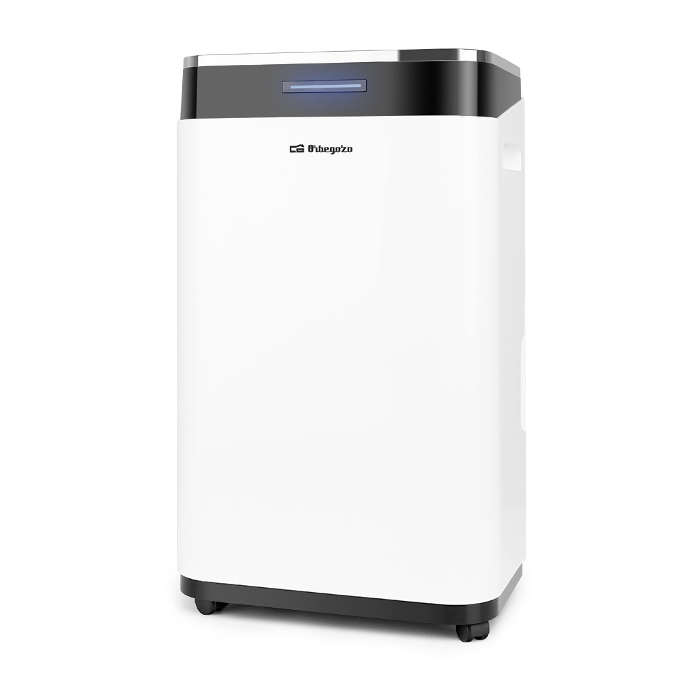 Déshumidificateur Smart Wifi Orbegozo DHW 2080 - Déshumidification 20 L/Jour - Zone d'application 120 M2 - Minuterie 0-24 H - Raccordement vidange - Filtre anti-poussière réutilisable
