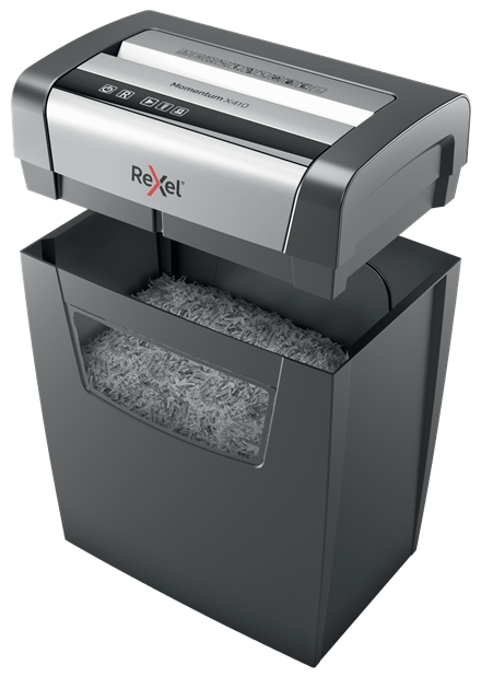 Destructeur Rexel Momentum X410 Confetti Cut - Détruit jusqu'à 10 feuilles - 23L