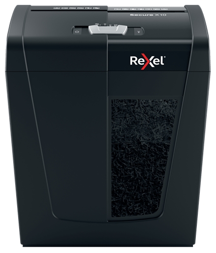 Destructeur Rexel Secure X10 Particle Cut - Détruit jusqu'à 10 feuilles - 18L