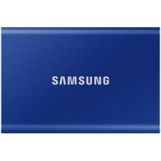 Disque dur externe Samsung T7 SSD 2 To PCIe NVMe USB 3.2 - Couleur bleue