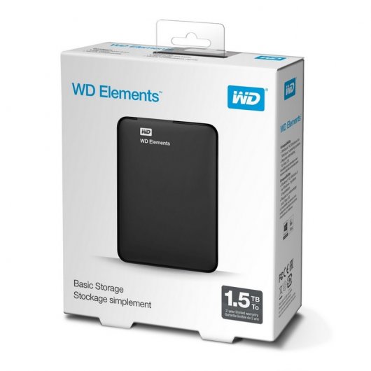 Disque dur externe WD Elements 2,5" 1,5 To USB 3.0