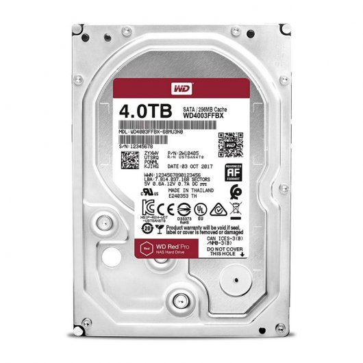 Disque dur interne WD Red Pro 3,5" 4 To NAS SATA3