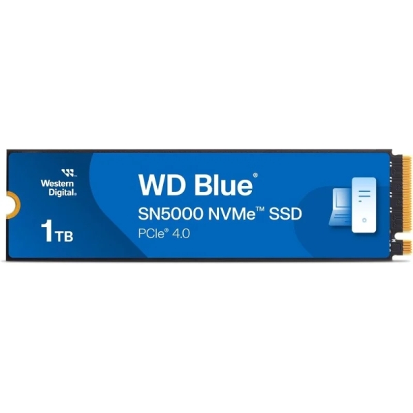 Disque dur SSD WD Blue SN5000 1 To M2 PCI Express 4.0 NVMe Gen4 TCL 3D NAND