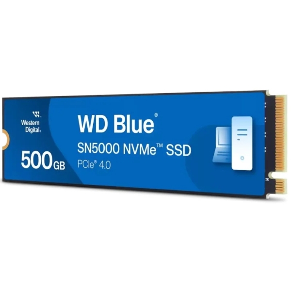 Disque dur SSD WD Blue SN5000 500 Go M2 PCI Express 4.0 NVMe Gen4 TCL 3D NAND
