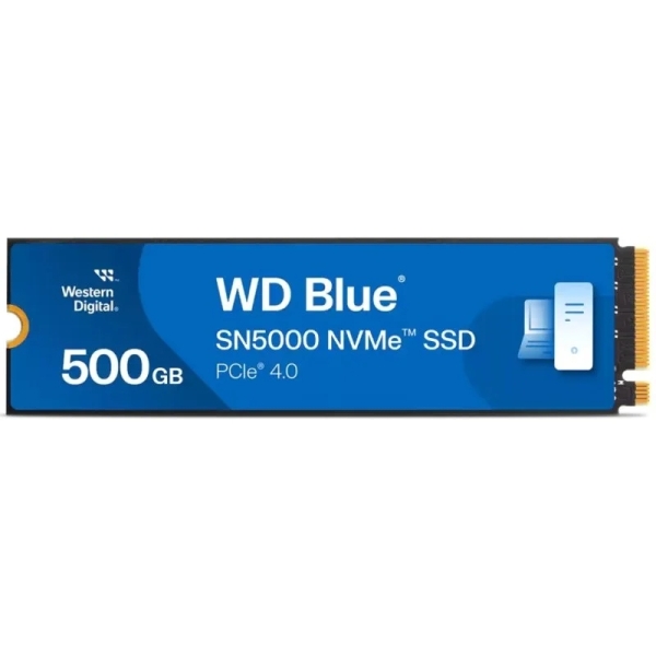 Disque dur SSD WD Blue SN5000 500 Go M2 PCI Express 4.0 NVMe Gen4 TCL 3D NAND