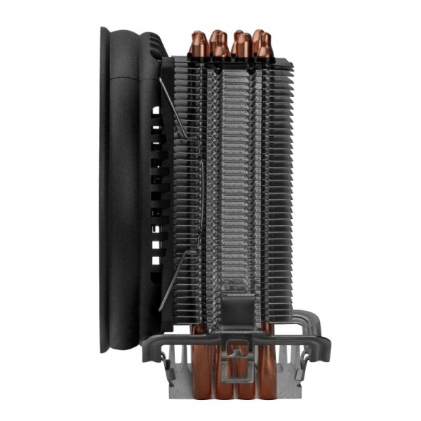 Dissipateur thermique professionnel Mars Gaming MCPUBK - Prend en charge TDP 160 W - 4 caloducs HCT - Ventilateur silencieux PWM 110 mm - Compatible Intel/AMD - Couleur noire