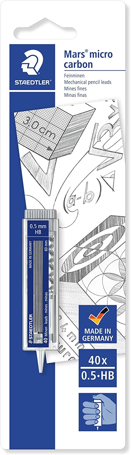 Distributeur de mines Staedtler Micro Carbon 255 avec 40 mines