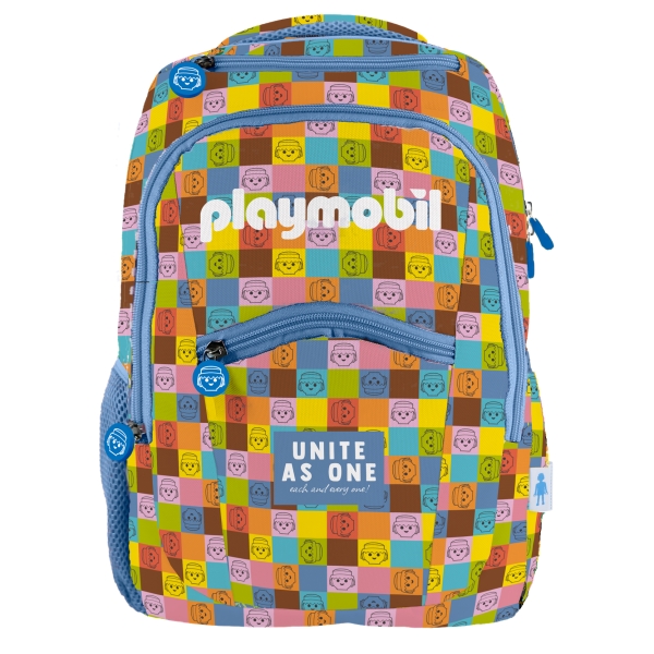 Dohe Playmobil Unite As OnePack Grand sac à dos + Recharge de classeur A4 + Trousse triple - Mallette tout-en-un parfaite pour offrir