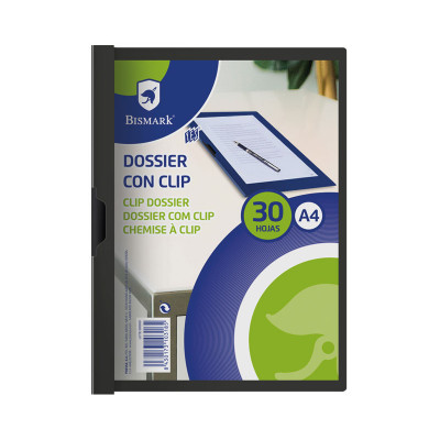 Dossier Bismark avec Clip - Format A4 - Jusqu'à 30 Feuilles