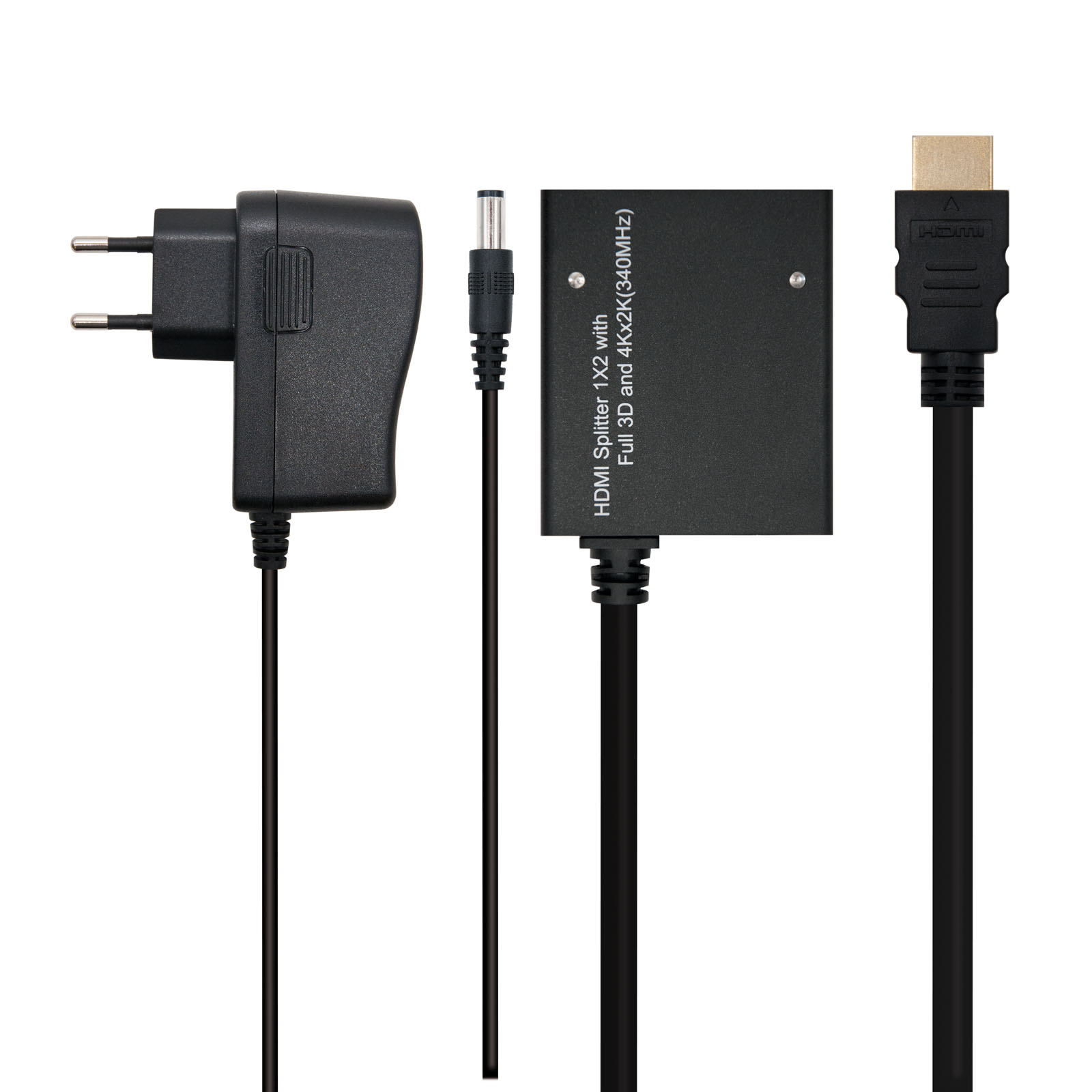 Duplicateur HDMI haute vitesse Nanocâble pour 2 appareils alimentés