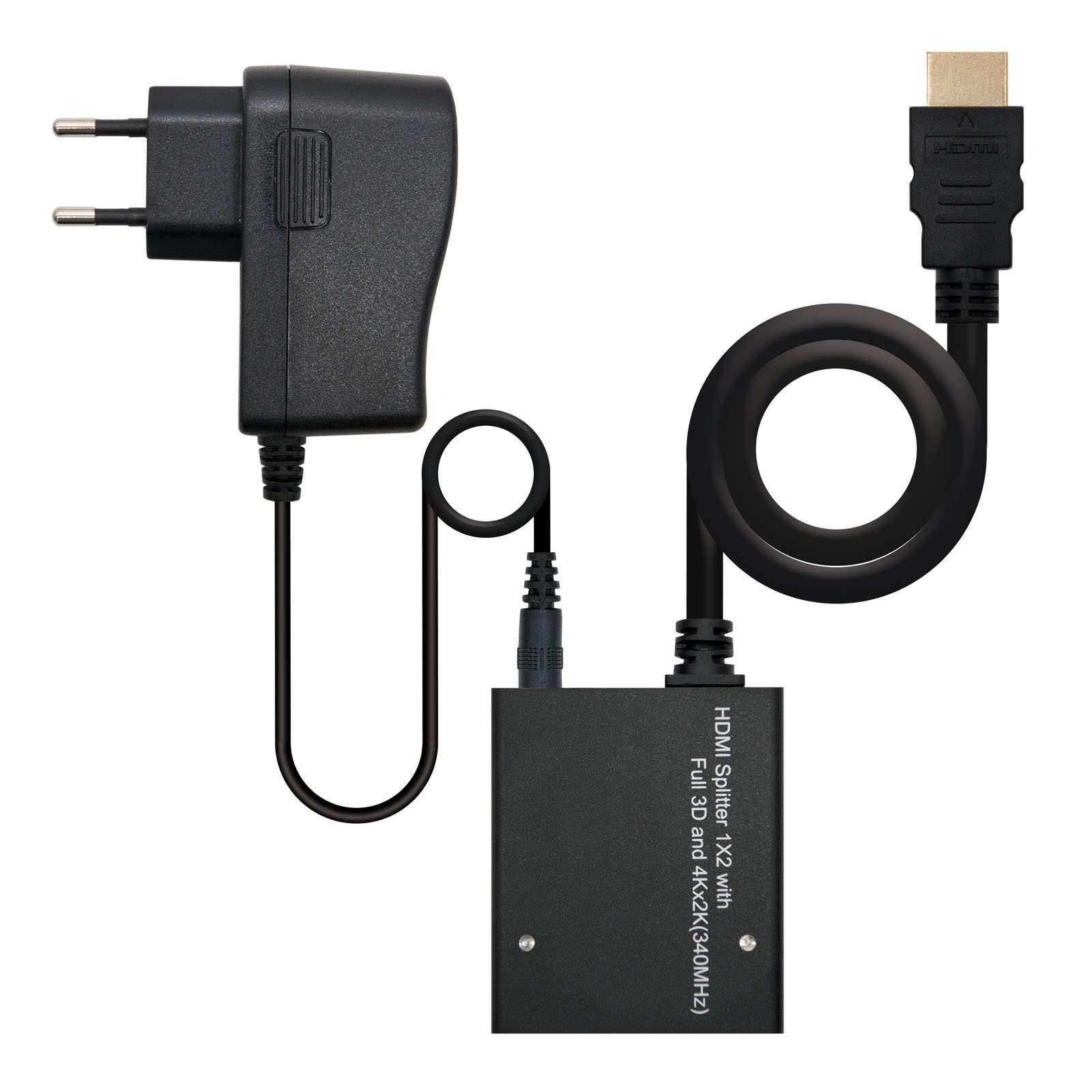 Duplicateur HDMI haute vitesse Nanocâble pour 2 appareils alimentés