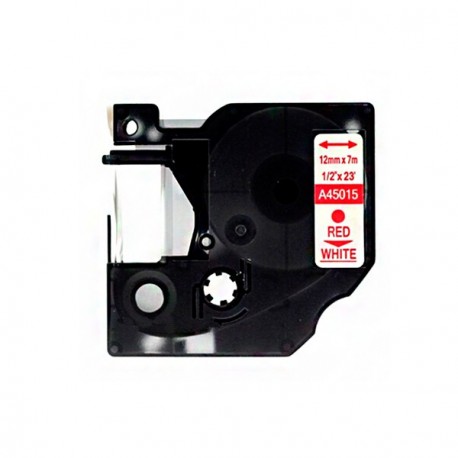 Étiquettes autocollantes Dymo D1, rouleau de 12 mm x 7 m, impression en  noir sur fond blanc, pour imprimantes LabelManager, S0720680
