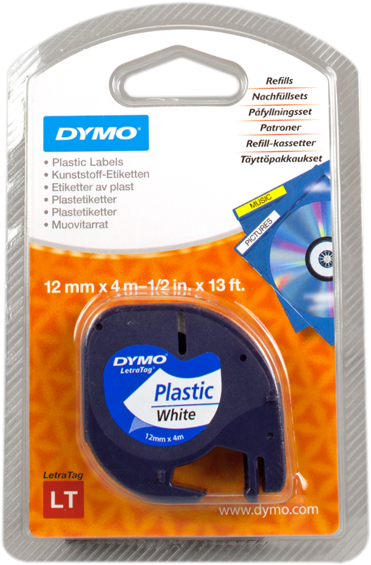 DYMO S0721660 (91221) Ruban Noir sur blanc