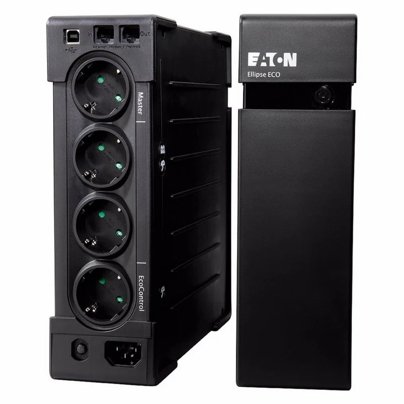 Eaton Ellipse ECO UPS 800VA 500W - Jusqu'à 8 sorties - Couleur Noir