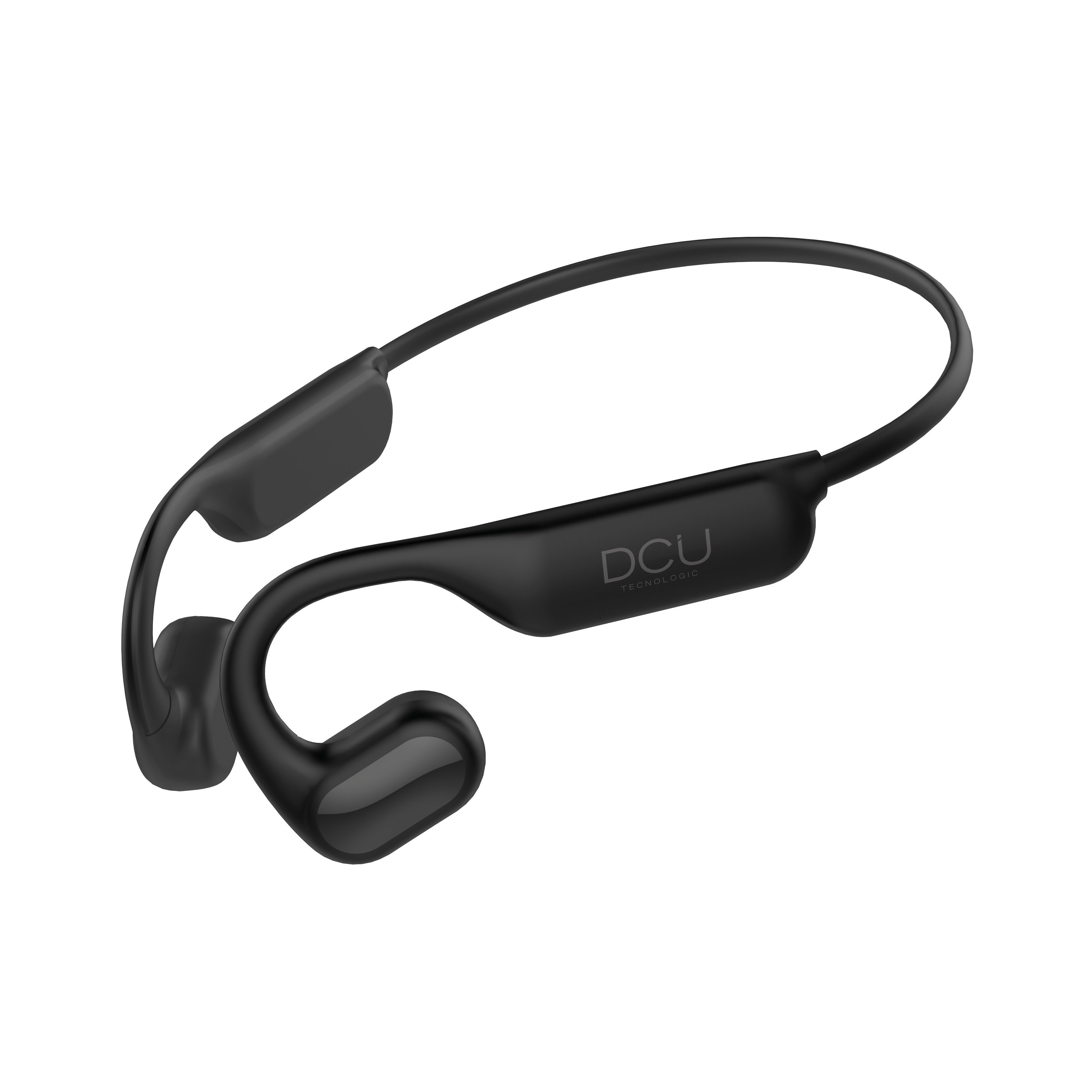 Écouteurs Bluetooth à oreille ouverte DCU Tecnologic - Conduction aérienne pour la sensibilisation à l'environnement - Connexion Bluetooth - Jusqu'à 15 heures d'utilisation - Design confortable et de qualité - Couleur noire