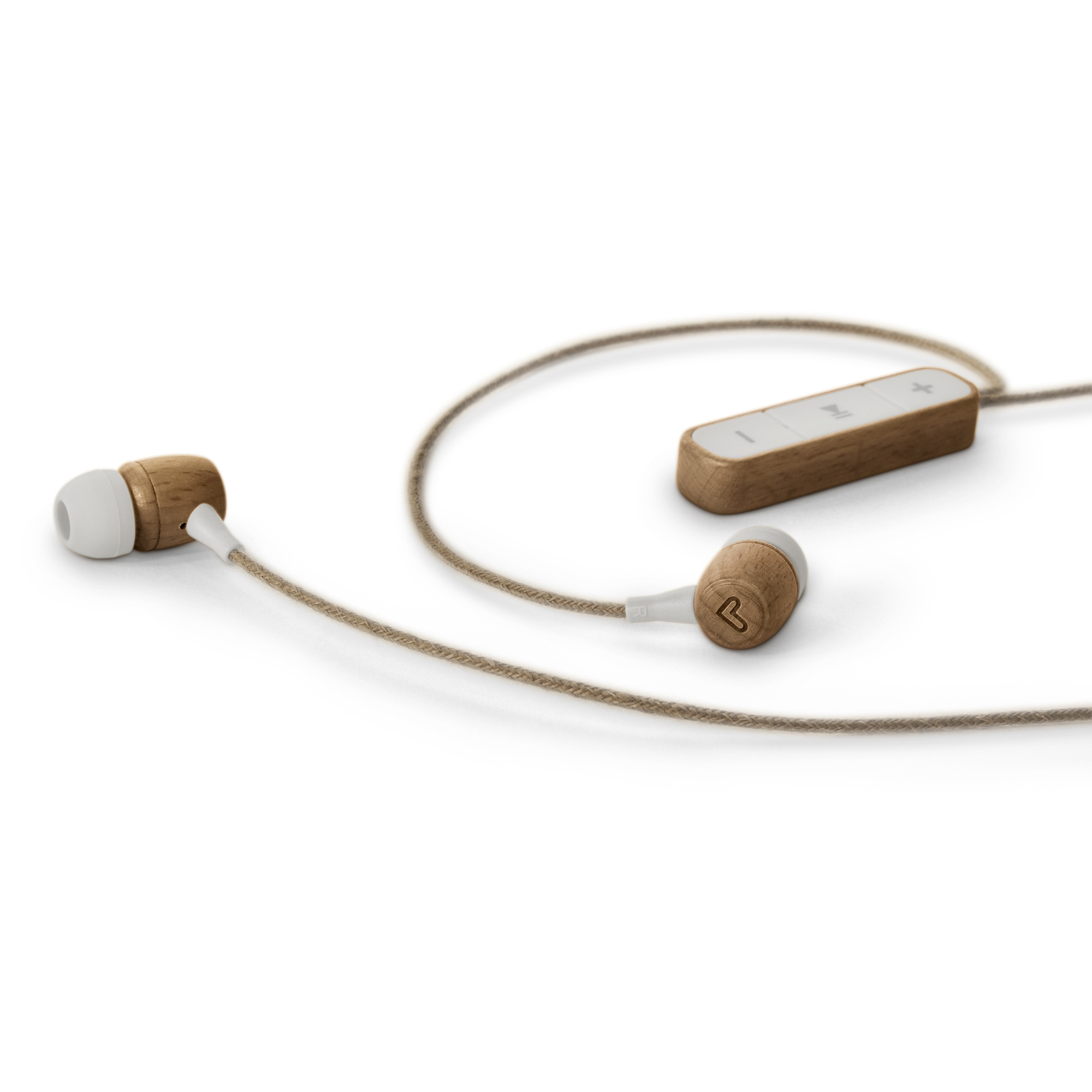 Écouteurs Bluetooth Eco en bois de hêtre Energy Sistem - Bois durable - Microphone - USB Type C - Couleur marron