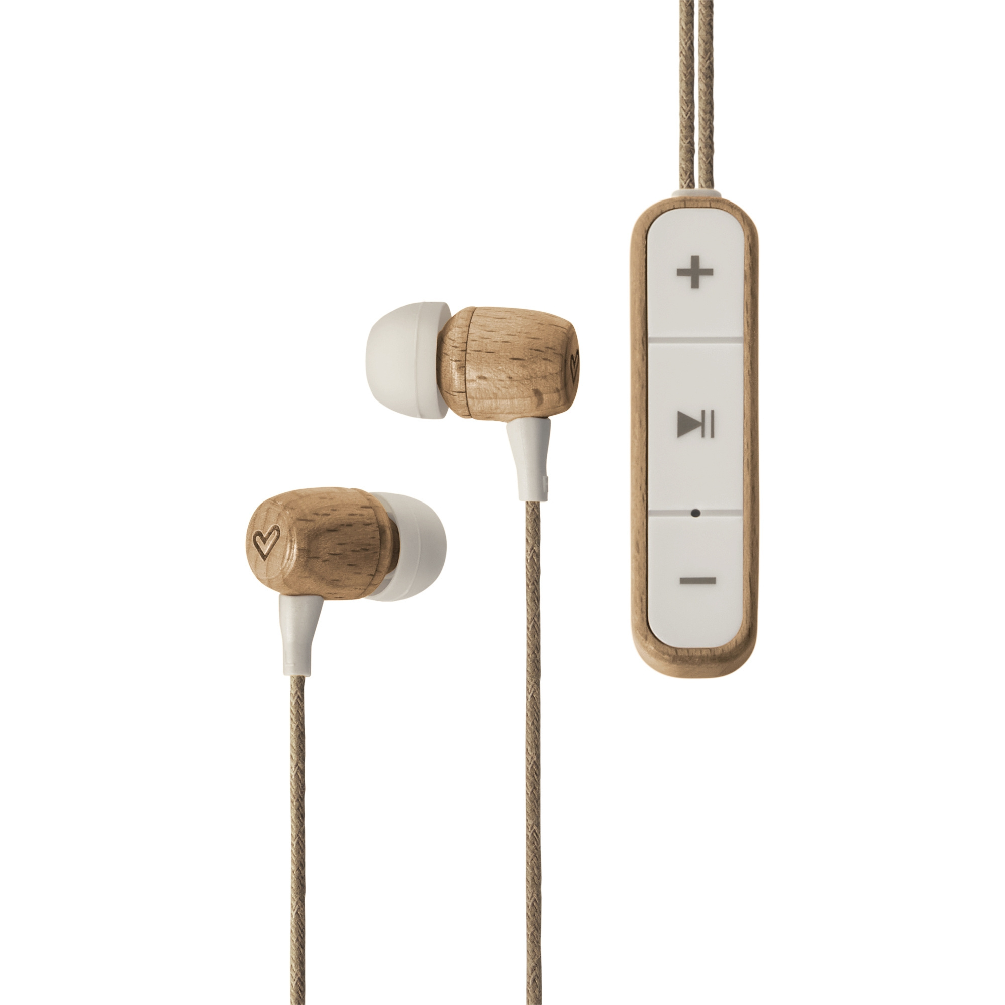 Écouteurs Bluetooth Eco en bois de hêtre Energy Sistem - Bois durable - Microphone - USB Type C - Couleur marron