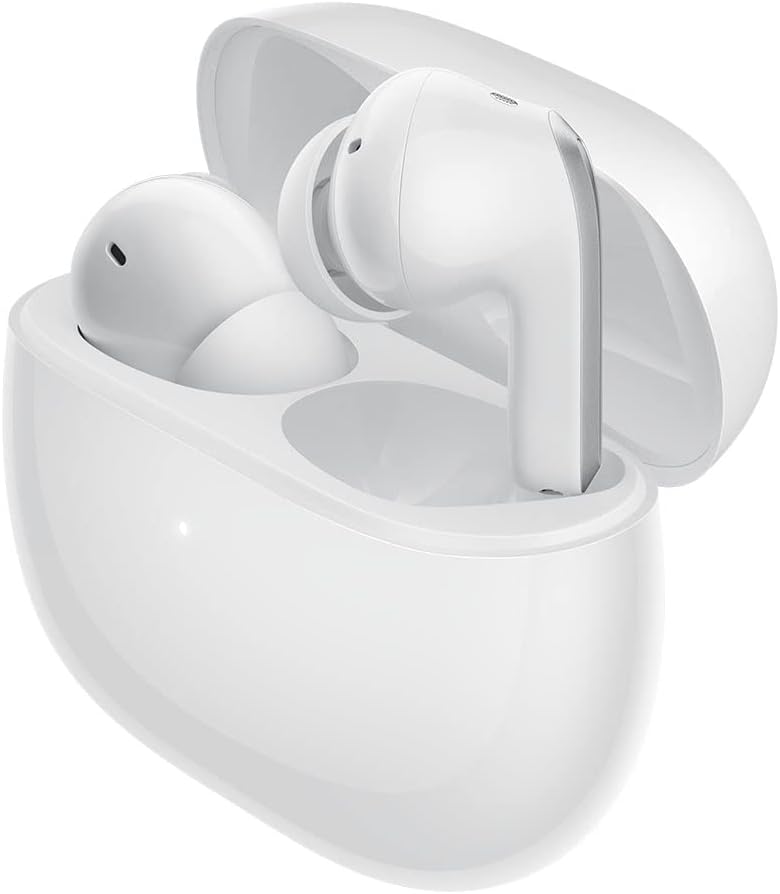 Écouteurs Bluetooth Xiaomi Redmi Buds 4 Pro 5.2 ANC + Abonnement 4 mois à Amazon Music Unlimited - Microphone intégré - Suppression du bruit - Autonomie jusqu'à 9h - Couleur Blanc