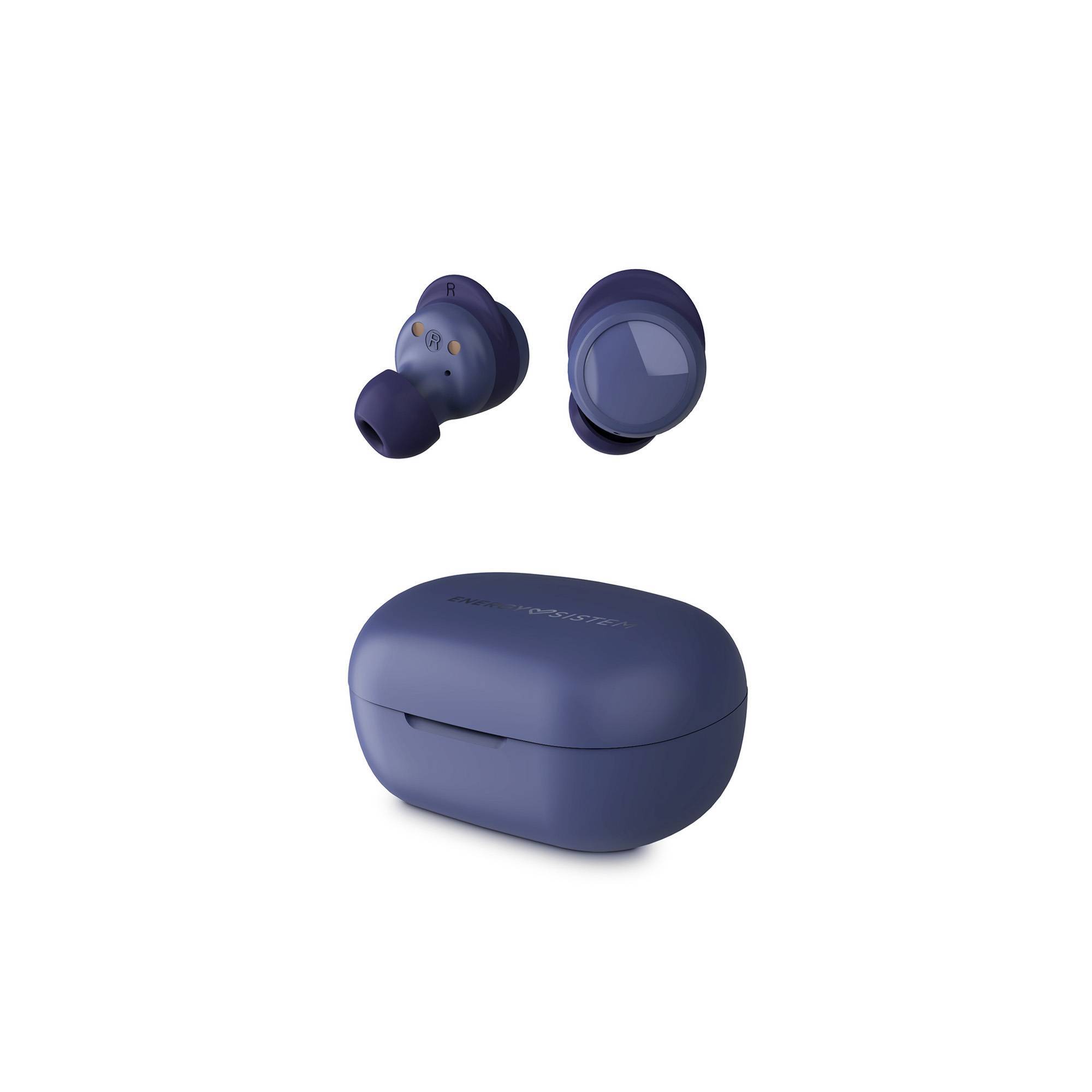 Écouteurs de sport sans fil Energy Sistem - Plastique 100% recyclé - Résistance à l'eau IPX4 - Ajustement sécurisé - Autonomie 22h - Technologie Bluetooth - Couleur Bleu