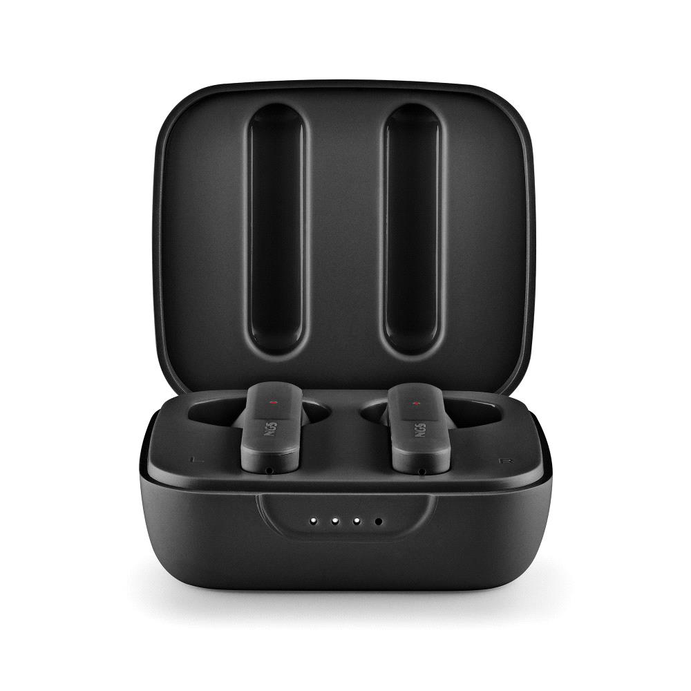Écouteurs intra-auriculaires Bluetooth 5.3 TWS NGS Artica Move Black - Mains libres - Assistant vocal - Autonomie jusqu'à 7h - Base de chargement - Couleur Noir