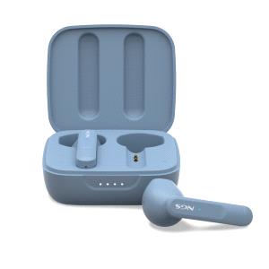 Écouteurs Intra-Auriculaires Bluetooth 5.3 TWS NGS Artica Move Rain - Mains Libres - Assistant Vocal - Autonomie jusqu'à 7h - Base de Chargement - Coloris Bleu