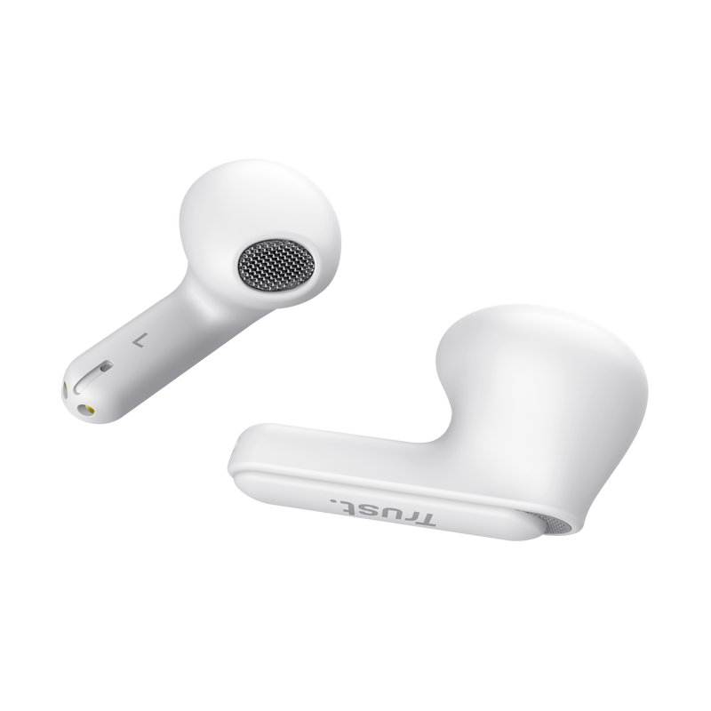 Écouteurs sans fil Trust Yavi - Sans fil, Bluetooth - ENC - Couleur Blanc