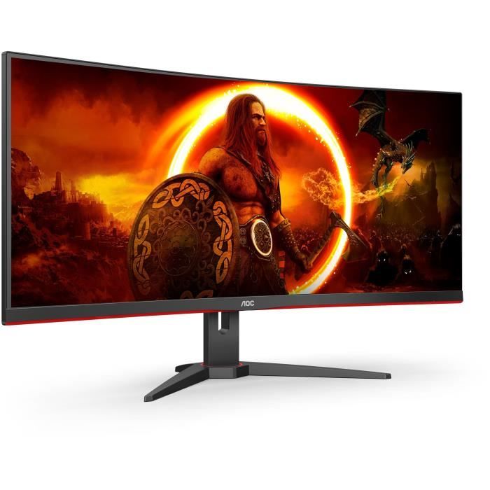 Écran PC incurvé AOC CU34G2XE 34 WQHD Dalle VA 144Hz 1ms 1 HDMI 1DP Adaptive Sync Noir