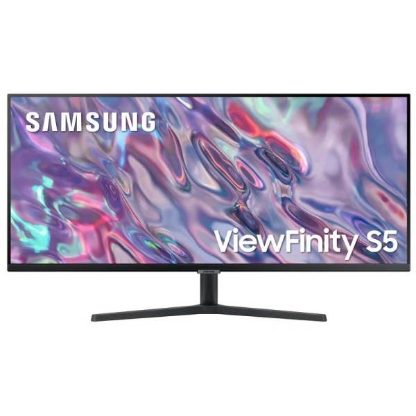 Écran Samsung ViewFinity S5 34" LED UWQHD 100Hz HDR10 - Réponse 5 ms - Angle de vision 178° - HDMI, Displayport - VESA 100x100mm