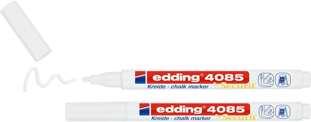 Edding 4085 Lot de 2 marqueurs à craie liquide