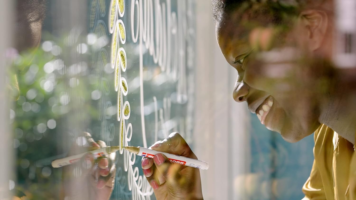 Edding 4085 Lot de 2 marqueurs à craie liquide