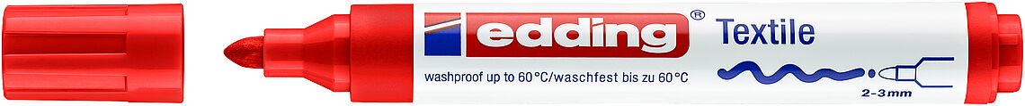 Edding 4500 - Marqueur Textile Rouge