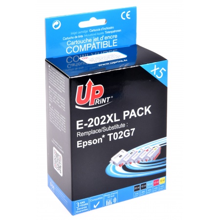 Pack UPrint compatible ESPON 202XL, 5 cartouches