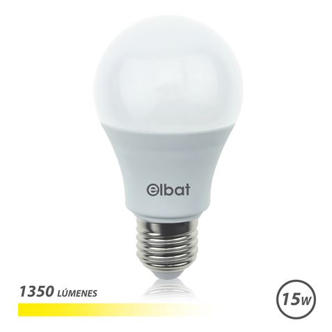 Elbat Ampoule LED A60 15W E27 1350lm - Lumière Chaude 3000K