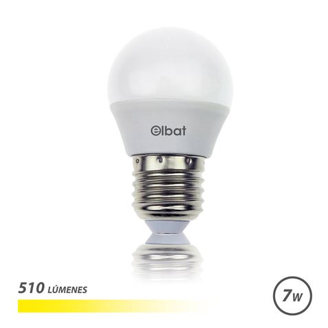 Elbat Ampoule LED G45 7W E27 510lm - 3000K Lumière Chaude