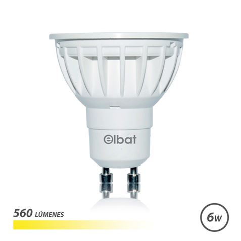 ✓ Elbat Ampoule LED GU10 6W 560LM Lumière Chaude - Économie D'énergie -  Longue Durée de Vie - Installation F en stock - 123CONSOMMABLES