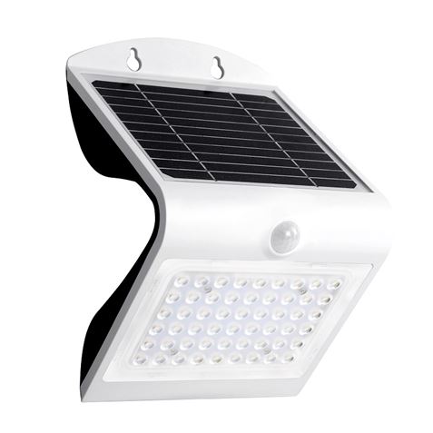 Elbat Applique LED Solaire - 4W - 500lm - Double Eclairage - Couleur Blanc