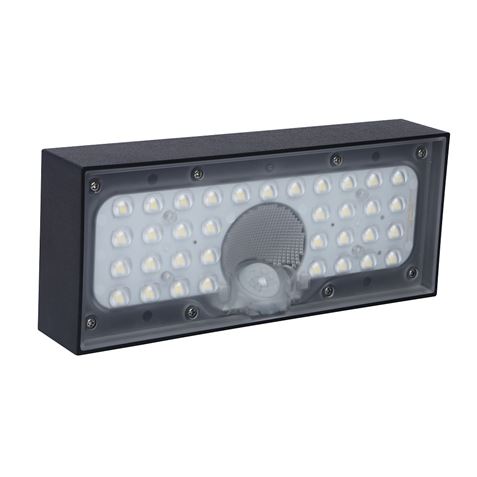 Elbat Applique LED Solaire Moderne - 6W - 800lm - Couleur Noir