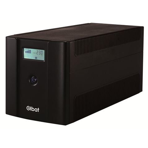 Elbat Delta UPS 1500VA USB - Écran LCD - 4x Shuckos - Stabilisateur AVR - Fonction de démarrage à froid