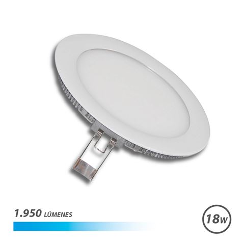 Elbat Encastré Ultraplat LED Downlight - Lumière Froide 18W 1950LM - Design Profil Bas - Blanc Froid
