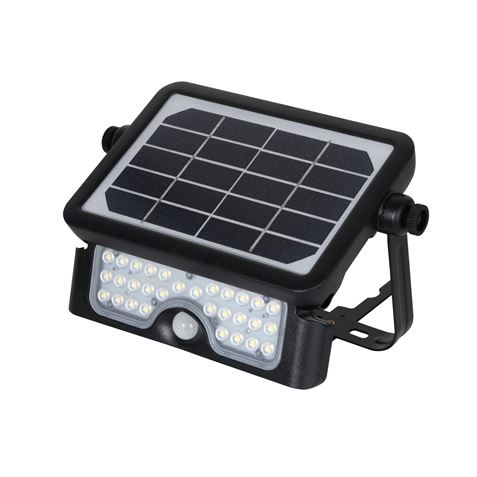 Elbat Projecteur Led Solaire Multifonction 5W - 500LM - Lumière Froide 6000K - Détecteur de Mouvement