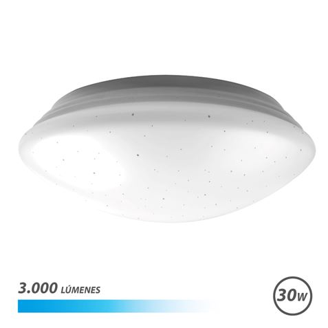 Elbat Saturn Series Plafonnier Rond LED 30W 3000lm - Lumière Froide 6500K - Diamètre 28cm