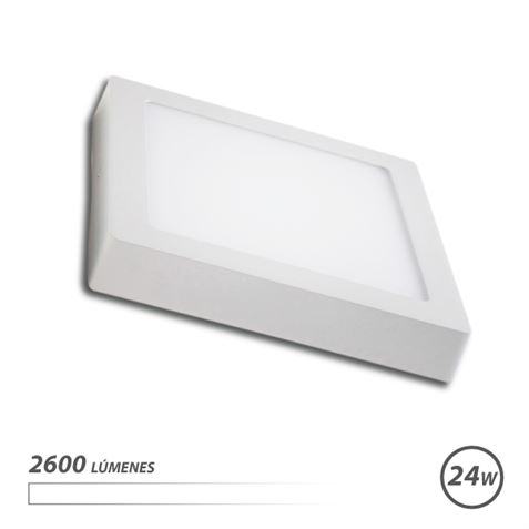 Elbat Spot Encastrable Carré LED - 24W - 2600lm - Lumière Blanche