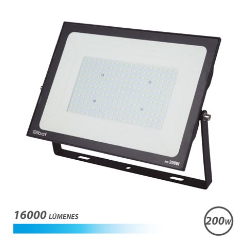 Elbat Spot LED Série Super Slim 200W 16000lm - Lumière Froide 6500K - Convient pour l'Extérieur