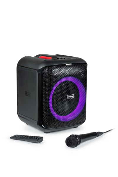 Enceinte Bluetooth Bigben - Microphone filaire - Effets lumineux LED - Puissance musicale 200 W - Noir