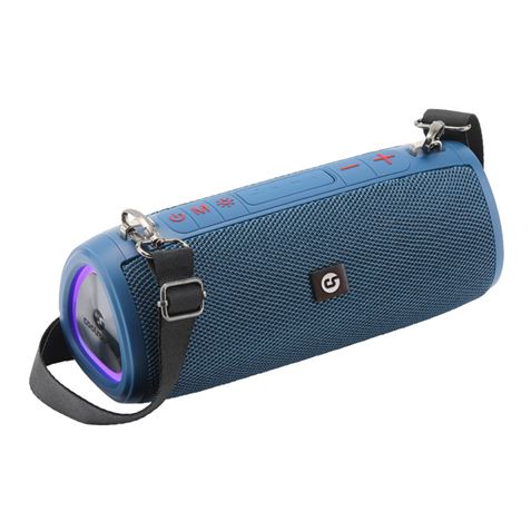 Enceinte Bluetooth Coolsound Disco Boom 16W - Poignée de transport - Effets lumineux LED - Couleur Bleu