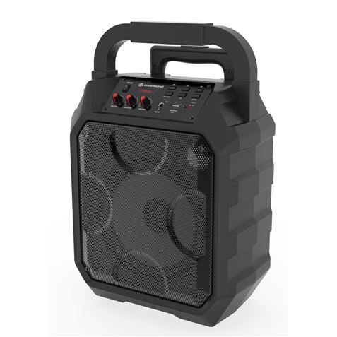 Enceinte Bluetooth Coolsound Karaoke Party Boom 30W - Affichage LED - Autonomie jusqu'à 4h - USB, MicroSD - Télécommande - Poignée de transport