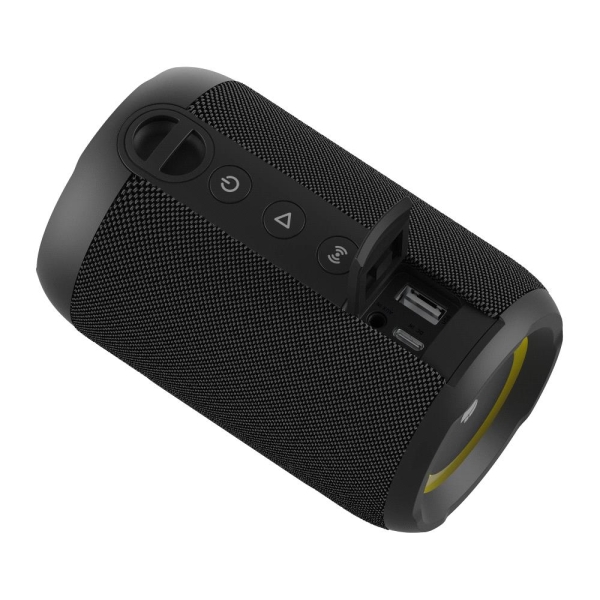 Enceinte Bluetooth NGS Roller Furia 2 Tiny 20W TWS - Eclairage LED - Autonomie jusqu'à 7h - Résistance à l'eau IPX7 - Couleur Noir