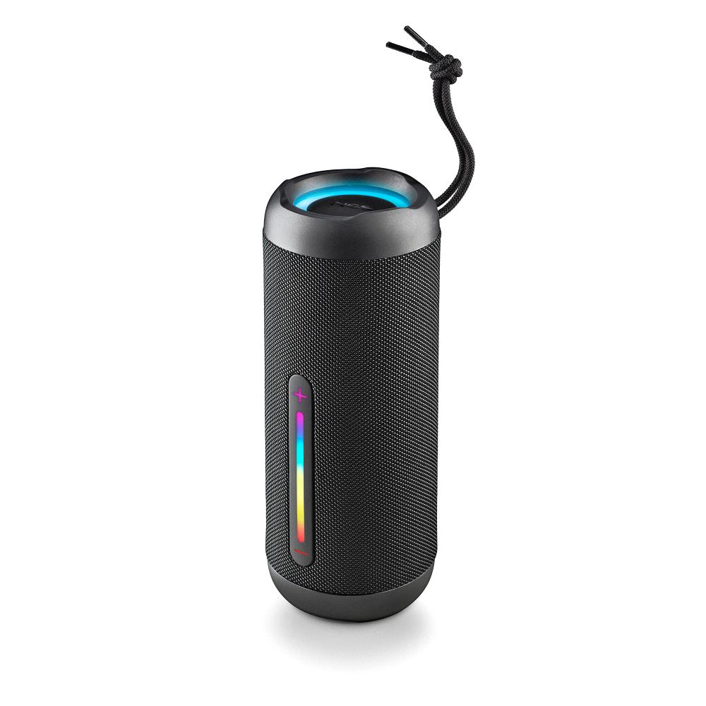 Enceinte Bluetooth NGS Roller Fury 2 30W TWS - Éclairage LED - Autonomie jusqu'à 9h - Résistance à l'eau IPX7 - Couleur Noir