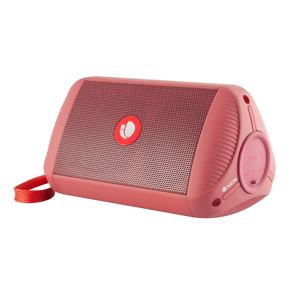Enceinte Bluetooth NGS Roller Ride 10W - TWS - USB, Micro SD - Couleur Rouge
